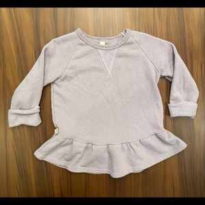 Childhoods peplum sweatshirt